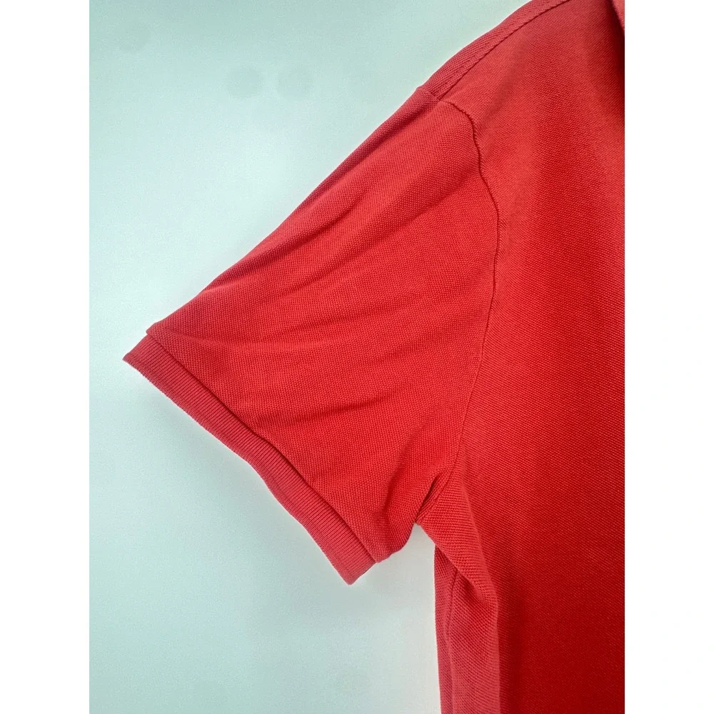 Polo Ralph Lauren Mens XL Custom Slim Fit Short Sleeve Polo Shirt Red Blue Pony